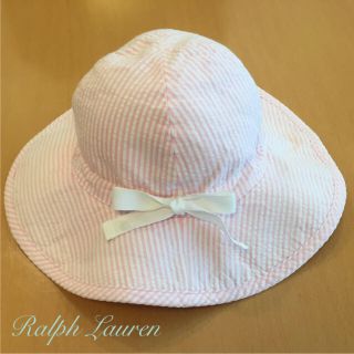 ラルフローレン(Ralph Lauren)のRalph Lauren♡ベビー帽子♡ピンク♡女の子♡美品(帽子)