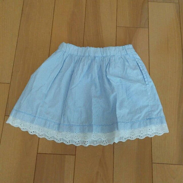 anyFAM(エニィファム)の美品✨レーススカート 水色 100 キッズ/ベビー/マタニティのキッズ服女の子用(90cm~)(スカート)の商品写真