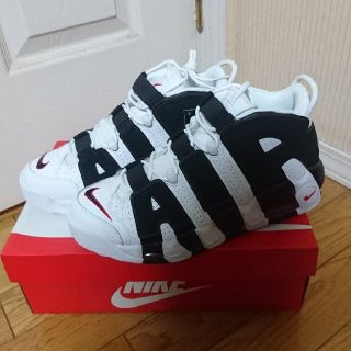 ナイキ(NIKE)のNIKE AIR MORE UPTEMPO 96 WHITE/BLACK(スニーカー)