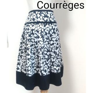 クレージュ(Courreges)のMimi様専用　美品！Courrègesスカート　ハート　薄手スカート(ひざ丈スカート)