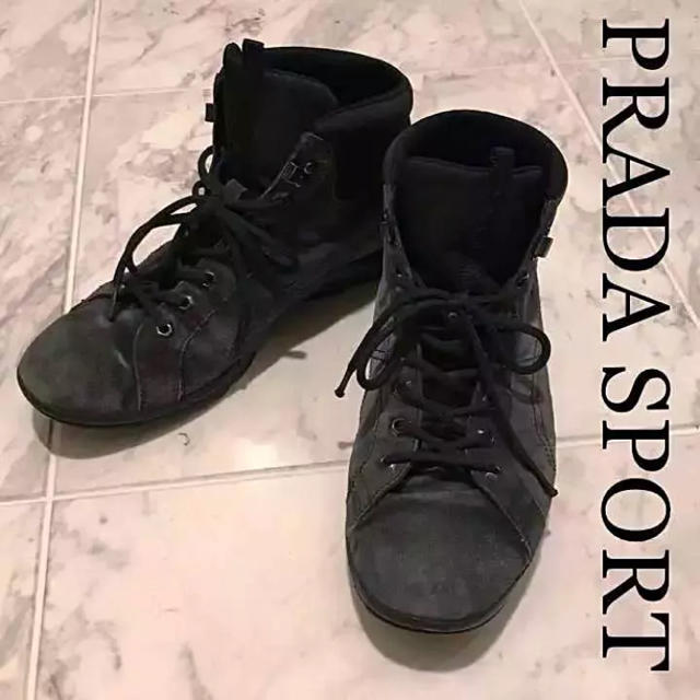 PRADA - 【PRADA SPORT】スエードハイカットスニーカーの通販 by shop brillio｜プラダならラクマ