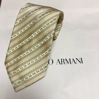 ジョルジオアルマーニ(Giorgio Armani)のGIORGIO ARMANI ネクタイ ゴールド(ネクタイ)