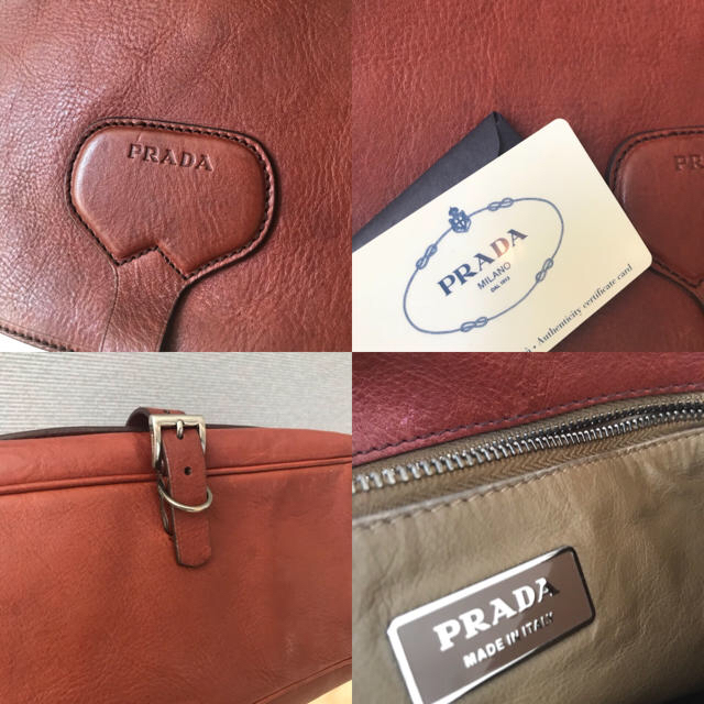 PRADA - PRADA レザーショルダーバッグ オールドプラダの通販 by PRADA - PRADA レザーショルダーバッグ オールドプラダの通販 by