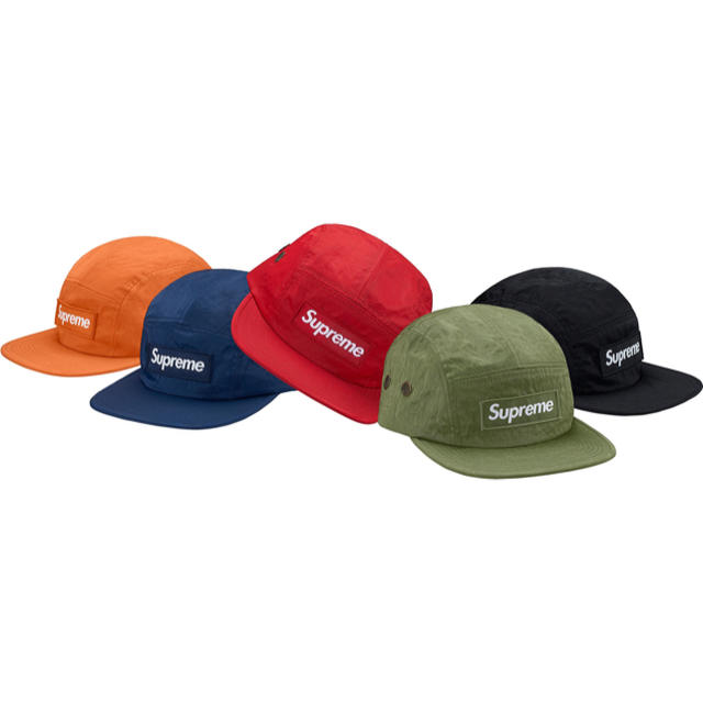 supreme 2017AW Washed Nylon Camp Cap