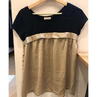 アダムエロぺ(Adam et Rope')のPINCEAU〜adam et Rope サテンリボンTシャツ(Tシャツ(半袖/袖なし))