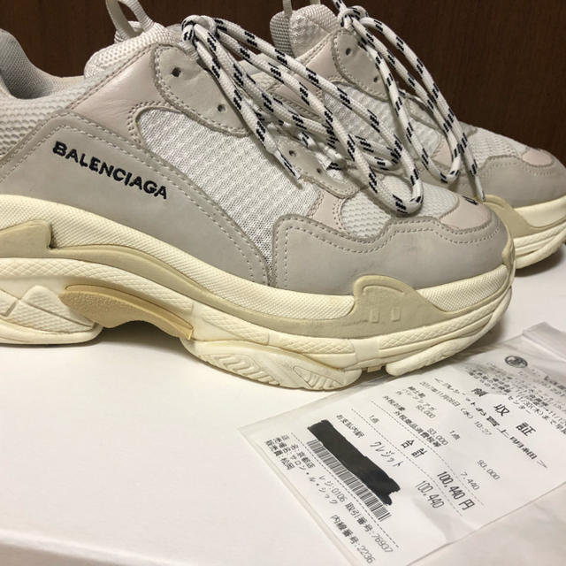 balenciaga triple s white original