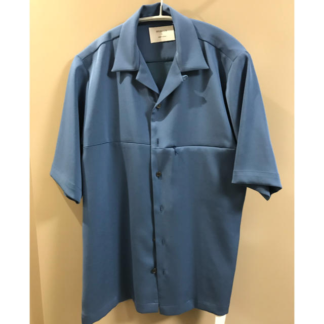 STUDIOUS(ステュディオス)のstudious ハイツイストオープンカラーシャツ  ブルー メンズのトップス(シャツ)の商品写真