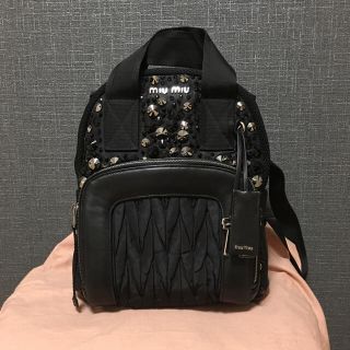 miumiu - ちゃん様専用 ミュウミュウ ビジュー バックパック ①の