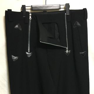 ヨウジヤマモト(Yohji Yamamoto)のyohjiyamamoto pourhomme ダブルファスナー ギャバパンツ(その他)