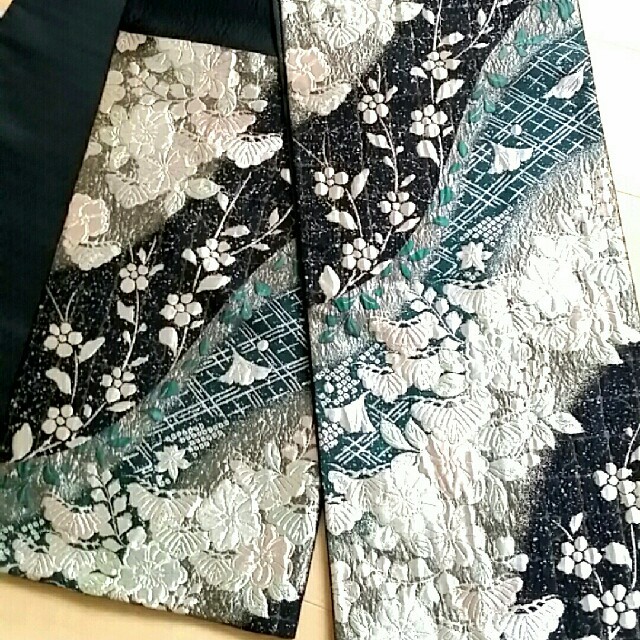 新しいデザインの-O-21••60 袋帯 美しい辻が花模様 金糸 - lyceemaputo.org