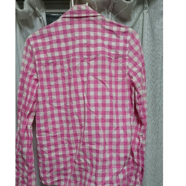 RODEO CROWNS(ロデオクラウンズ)のロデオ 襟付きシャツ ブラウス ギンガムチェック ピンク レディースのトップス(シャツ/ブラウス(長袖/七分))の商品写真