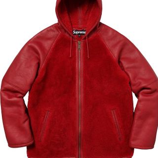 シュプリーム(Supreme)のSupreme Reversed Shearling Hooded Jacket(レザージャケット)