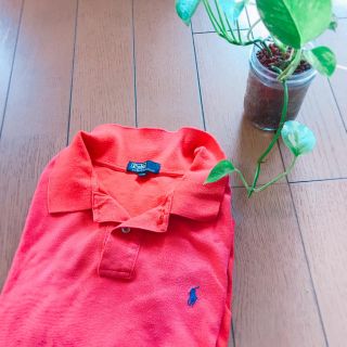 ポロラルフローレン(POLO RALPH LAUREN)の【値下げ】ポロラルフローレン 半袖ポロシャツ オレンジ 綿 170(ポロシャツ)