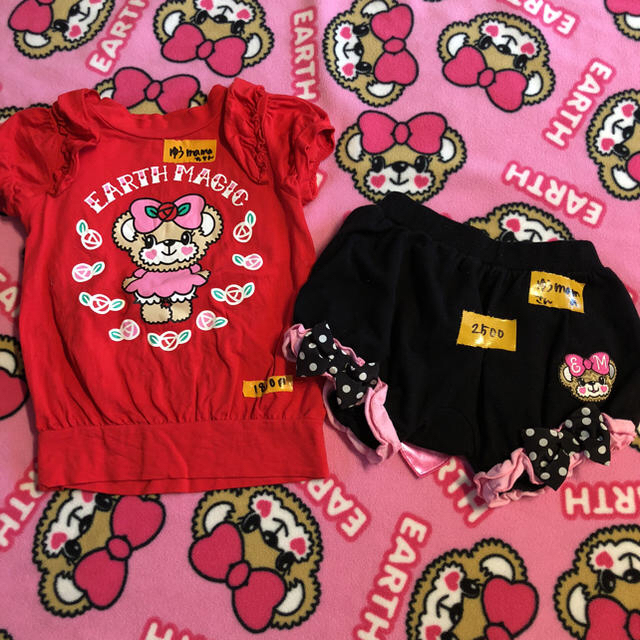 EARTHMAGIC(アースマジック)のゆうmama様ご専用♡ キッズ/ベビー/マタニティのキッズ服女の子用(90cm~)(Tシャツ/カットソー)の商品写真