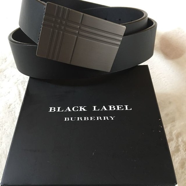 BURBERRY BLACK LABEL - 新品 箱付き バーバリー ブラックレーベル ベルト メンズ オールレザー シャツの通販 by