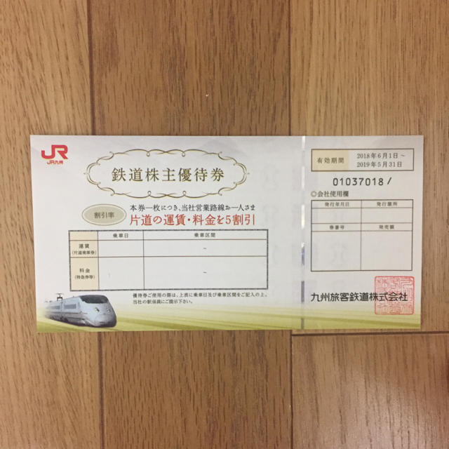 JR九州 割引券 チケットの乗車券/交通券(鉄道乗車券)の商品写真