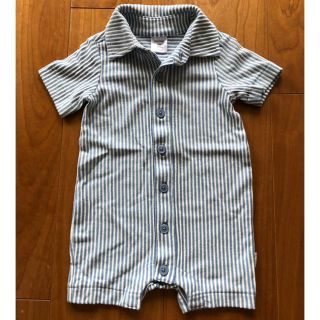 ベビーギャップ(babyGAP)のbaby Gap☆半袖ロンパース☆ストライプ(ロンパース)