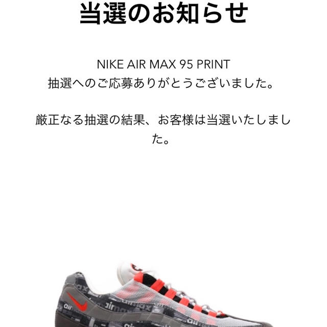 NIKE(ナイキ)の最安air max 95 print  メンズの靴/シューズ(スニーカー)の商品写真
