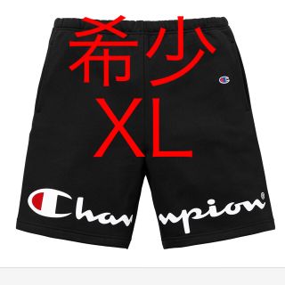 シュプリーム(Supreme)のSupreme 18ss week14 Champion 黒 XL (ショートパンツ)