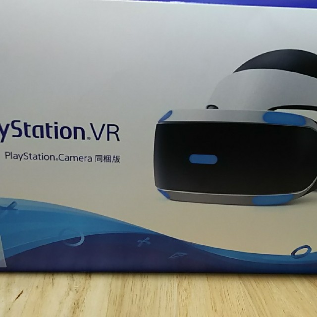 PlayStation VR(プレイステーションヴィーアール)のPSVR 新型モデル PScamera同梱版 ＣＵＨＪ-16003 中古品 エンタメ/ホビーのゲームソフト/ゲーム機本体(家庭用ゲーム機本体)の商品写真