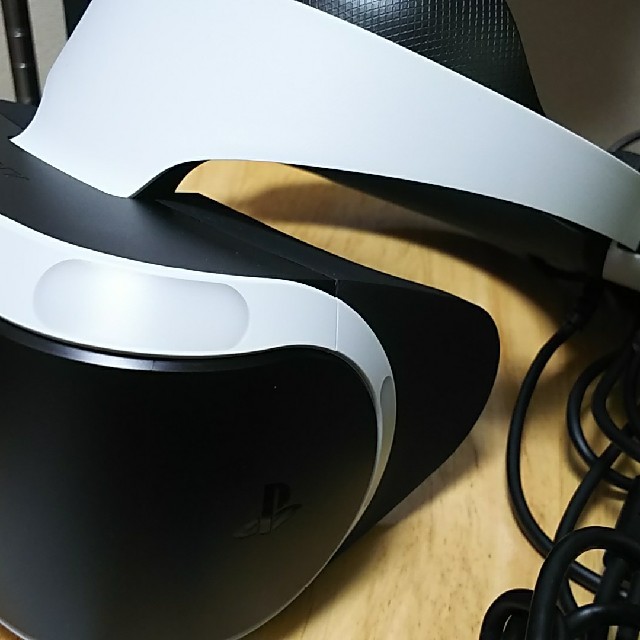 PlayStation VR(プレイステーションヴィーアール)のPSVR 新型モデル PScamera同梱版 ＣＵＨＪ-16003 中古品 エンタメ/ホビーのゲームソフト/ゲーム機本体(家庭用ゲーム機本体)の商品写真