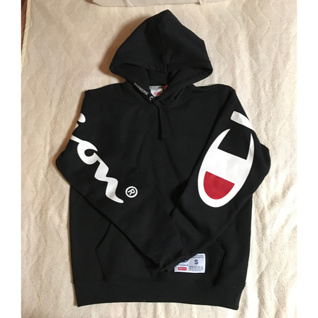 Supreme(シュプリーム)のsupreme Champion Hooded Sweatshirt 黒 S メンズのトップス(パーカー)の商品写真