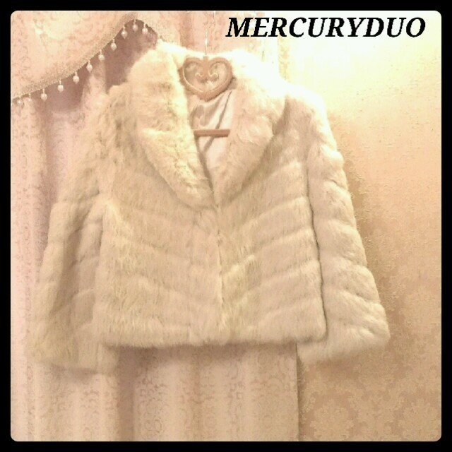 MERCURYDUO(マーキュリーデュオ)のリアルファー&豚革　ショートコート♡ レディースのジャケット/アウター(毛皮/ファーコート)の商品写真