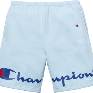 シュプリーム(Supreme)の supreme champion short light blue sサイズ(ショートパンツ)