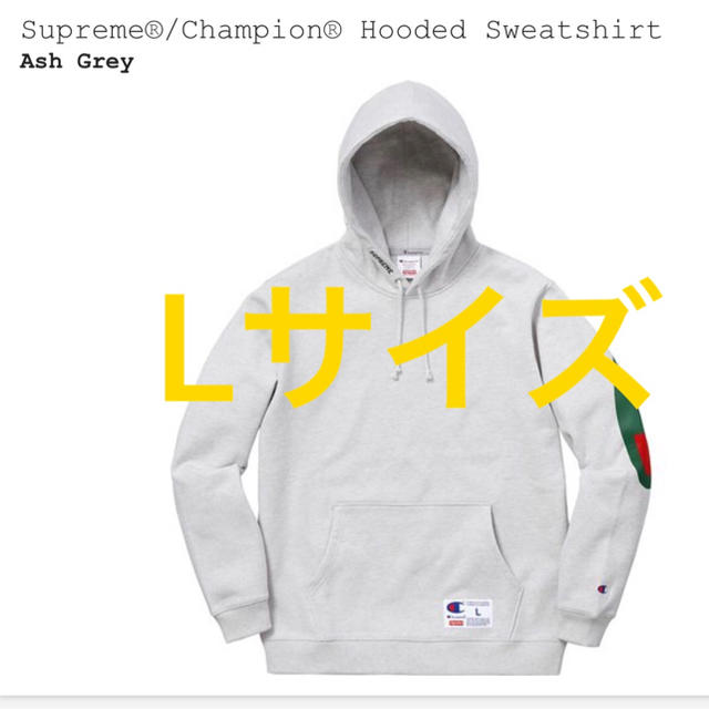 通販オンライン ショップ Supreme®/Champion® Hooded Sweatshirt 灰 L