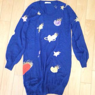 ツモリチサト(TSUMORI CHISATO)の宇宙柄ワンピース(ひざ丈ワンピース)