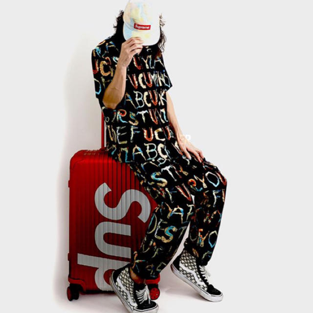 Large supreme Alphabet silk shirt