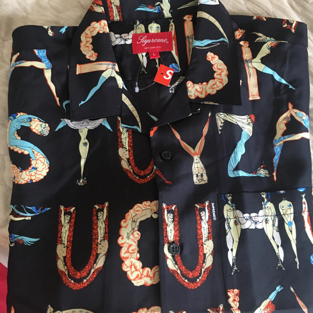 Supreme - L Supreme alphabet silk shirt アルファベットの通販 by