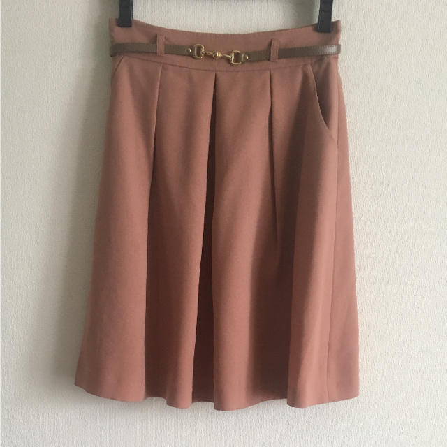 SOUP(スープ)の♡SOUP♡ピンクオレンジ フレアースカート  7号36 レディースのスカート(ひざ丈スカート)の商品写真