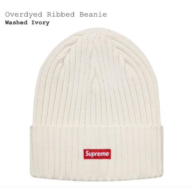 supreme overdyed ribbed beanie 18ss黒 新品