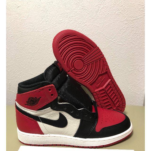 送料込 AIR JORDAN 1 BRED TOE BG