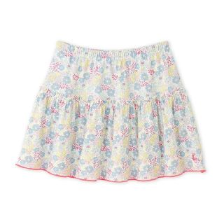 プチバトー(PETIT BATEAU)のプチバトー  3ans プリントコットンギャザースカート　新品　未使用(スカート)