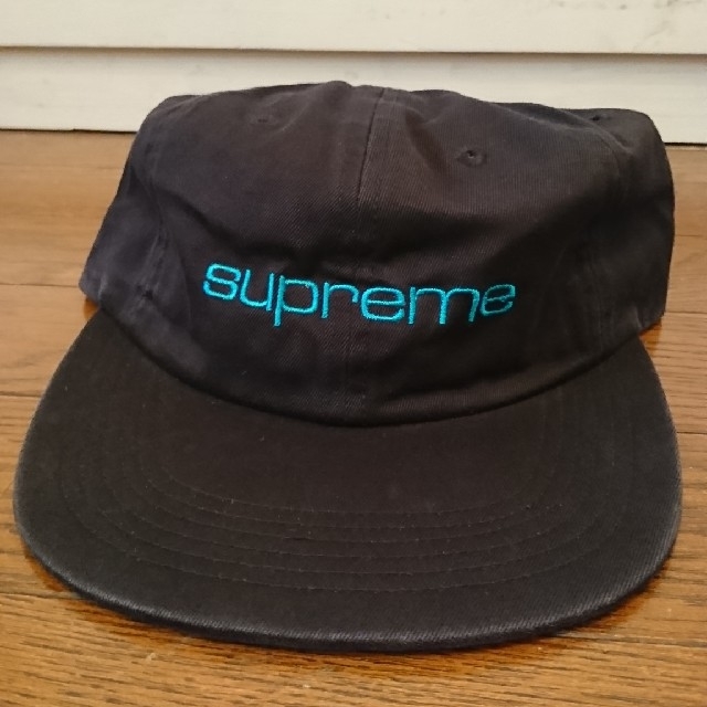 supreme compact logo 6 panel cap