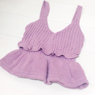 グレイル(GRL)の新品︎♥︎ニットキャミソール︎♥︎(カットソー(半袖/袖なし))