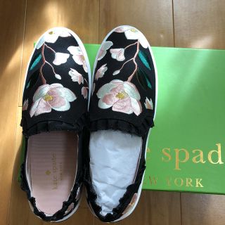 ケイトスペードニューヨーク(kate spade new york)のケイトスペード 花柄スニーカー 23.５センチ(スニーカー)