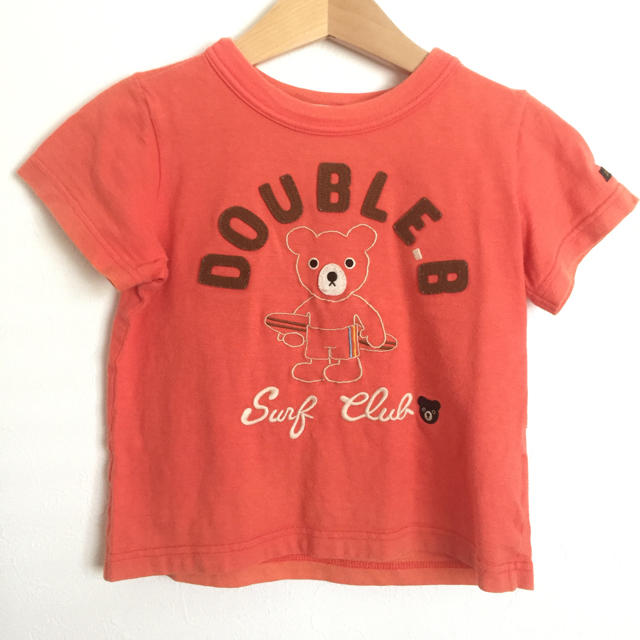 DOUBLE.B(ダブルビー)の専用ミキハウス ダブルB Tシャツ オレンジ 100cm キッズ/ベビー/マタニティのキッズ服男の子用(90cm~)(Tシャツ/カットソー)の商品写真