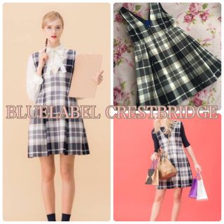 バーバリーブルーレーベル(BURBERRY BLUE LABEL)の新品♡ブルーレーベル ジャンパースカート(ミニワンピース)