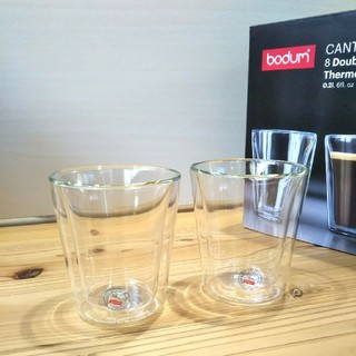 ボダム(bodum)のボダムbodom キャンティーンダブルウォールグラス200ml 2個セット(グラス/カップ)
