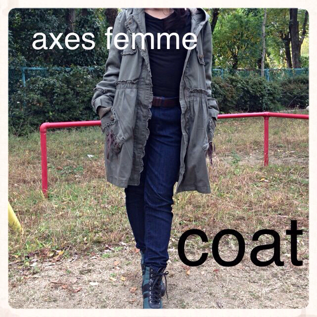 axes femme(アクシーズファム)のaxesfemme ガーリーモッズコート レディースのジャケット/アウター(モッズコート)の商品写真