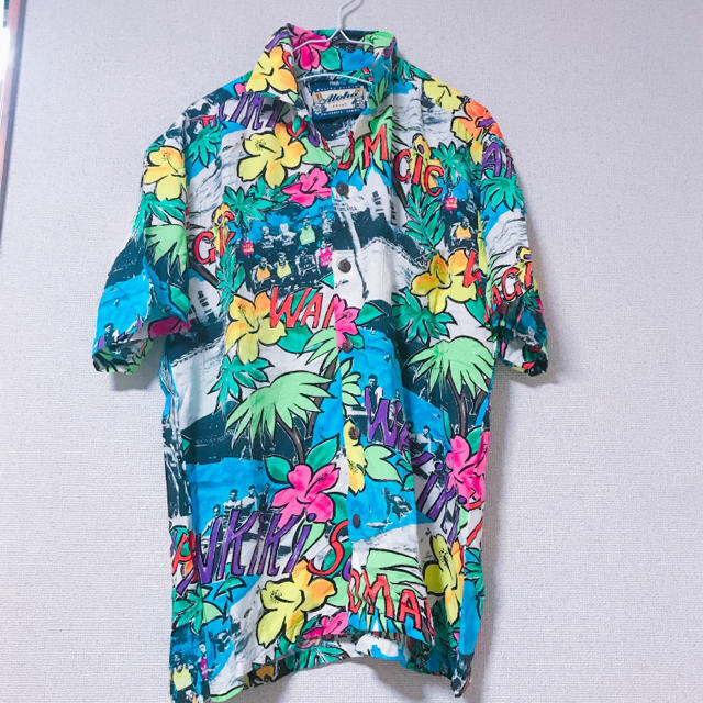 Santa Monica(サンタモニカ)のアロハシャツ Waikiki Hawaii プリント柄 メンズのトップス(シャツ)の商品写真