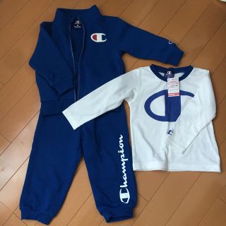 チャンピオン(Champion)のチャンピオン ジャージ ロンT セット キッズ ベビー 90サイズ(Tシャツ/カットソー)