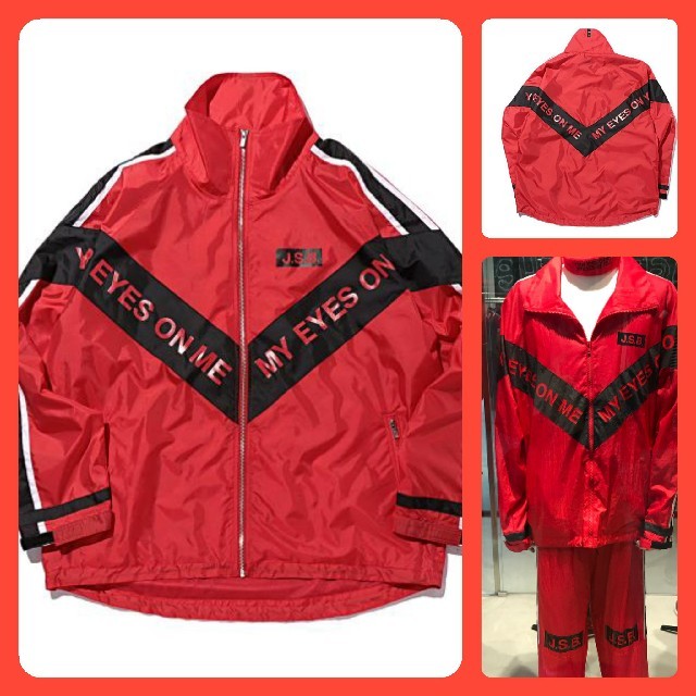 jsbブランド Nylon Track Top Red JSB 登坂着用 エンタメ/ホビーのタレントグッズ(ミュージシャン)の商品写真