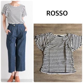 アーバンリサーチロッソ(URBAN RESEARCH ROSSO)のお値下げ！【URBAN RESEARCH ROSSO】フレアスリーブTシャツ(カットソー(半袖/袖なし))