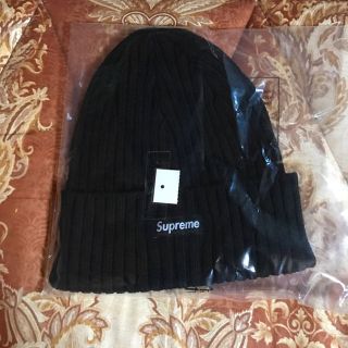 シュプリーム(Supreme)のsupreme Overdyed Ribbed Beanie 黒 black(その他)