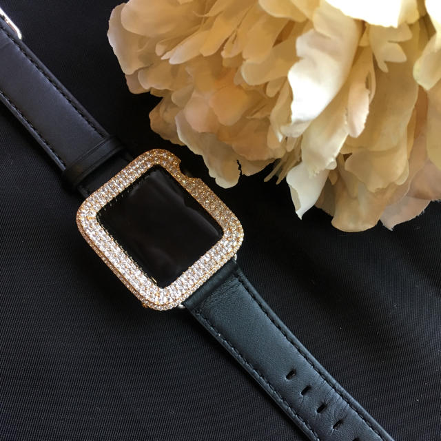 Apple Watch(アップルウォッチ)のアップルウォッチ ベゼル ベルト 文字盤 カバーapple watch 38mm メンズの時計(金属ベルト)の商品写真