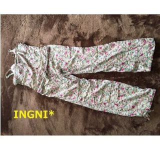 イング(INGNI)の新品♡INGNI♡イング オールインワン　花柄 フリル(オールインワン)